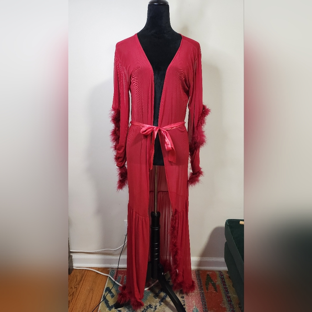 Red Feather Nightgown